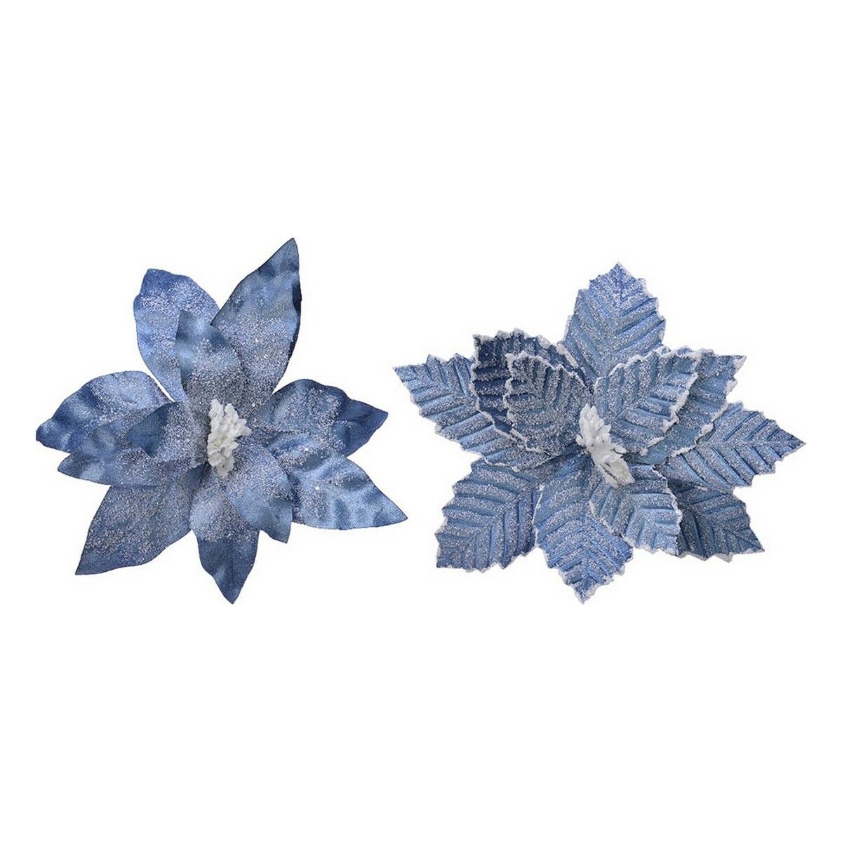 Flor Decorativa Azul Natal
